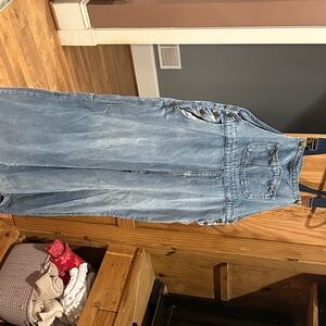 Cider Light Blue Denim Overalls